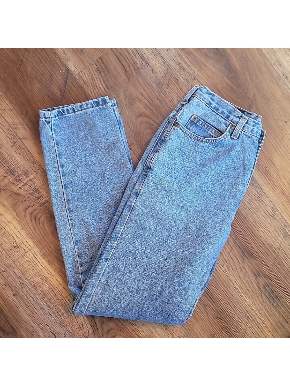 Vintage Eddie Bauer Blue Jeans, Size 6, 100% Cotton, Classic, Light Denim Wash